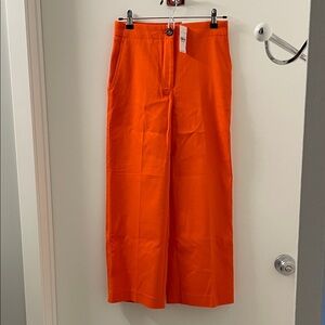 Ann Taylor Tangerine Wide Leg Crop Trousers. NWT!!